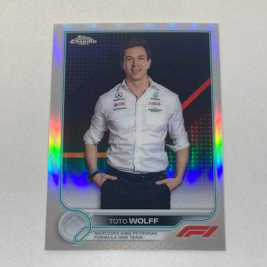 2022 Topps Chrome Toto Wolff #99 F1 Refractor Cardo