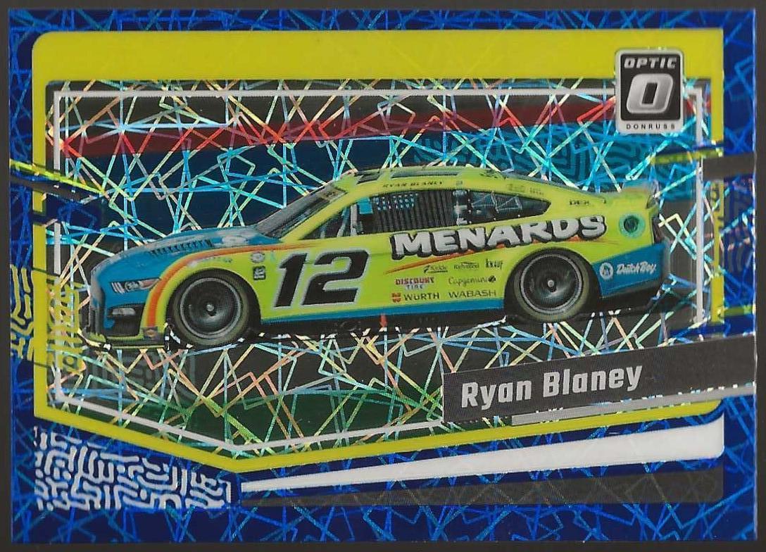 2024 Donruss #90 Ryan Blaney Optic Blue Velocity