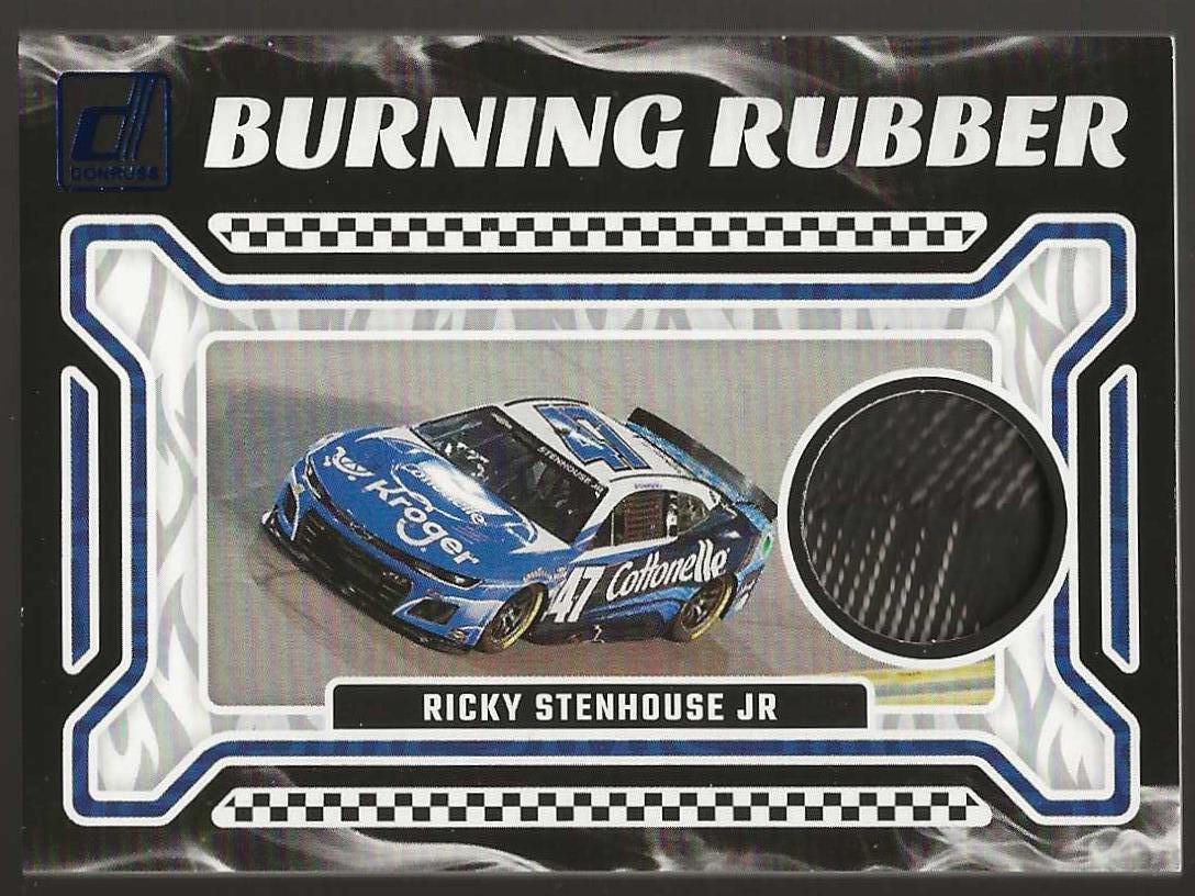 2024 Donruss #BRM-RSJ Ricky Stenhouse Jr Burning Rubber Materials