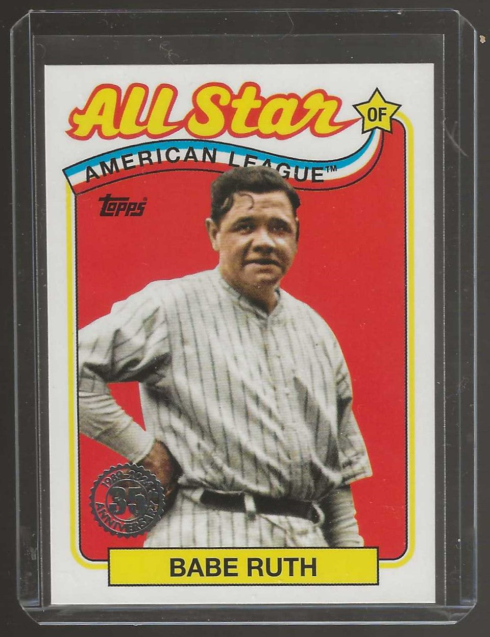 2024 Topps #89ASB-17 Babe Ruth 1989 Topps Baseball 35th Anniversary All-Stars