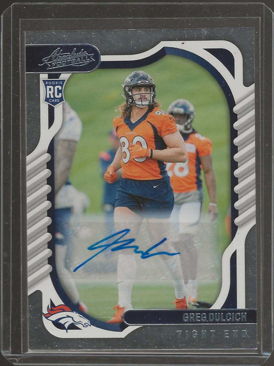 2022 Panini Absolute #163 Greg Dulcich Signature Rookies