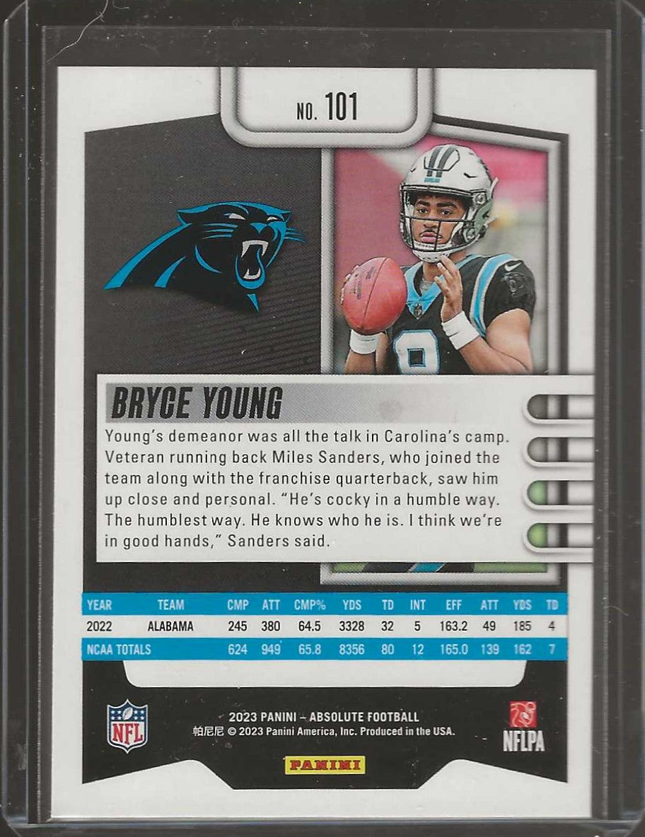 2023 Panini Absolute #101 Bryce Young Retail