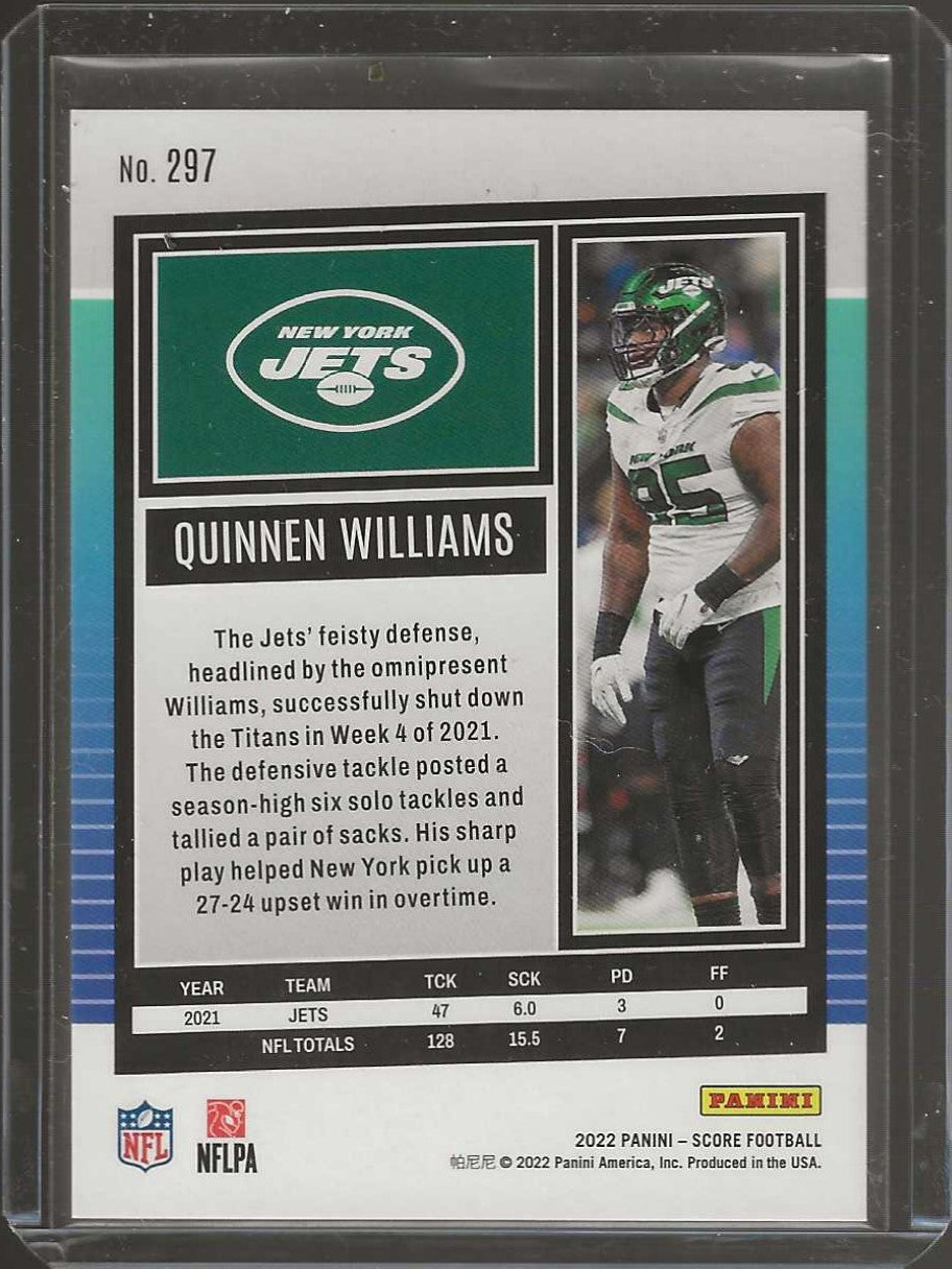 2022 Score #297 Quinnen Williams Lava #/599