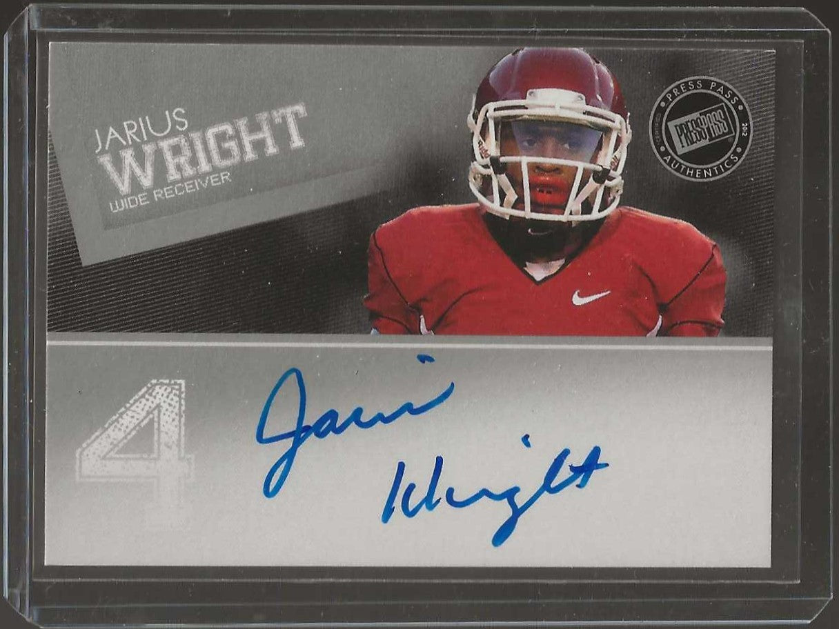 2012 Press Pass #PPS-JW Jarius Wright Autographs Silver