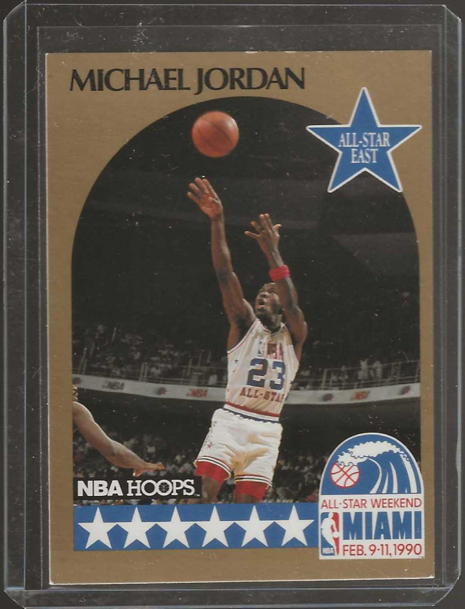 1990-91 Hoops #NNO Michael Jordan All-Star Program Perforated