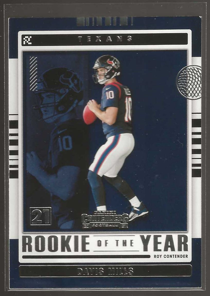 2021 Panini Contenders #ROY-DMI Davis Mills Rookie of the Year Contenders