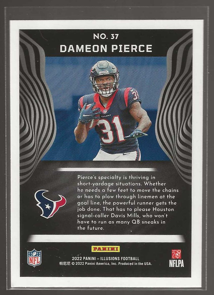 2022 Panini Illusions #37 Dameon Pierce Retail