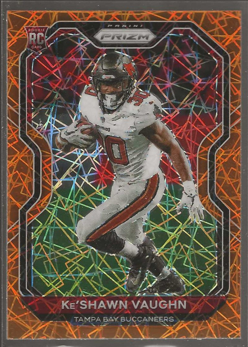 2020 Panini Prizm #320 Ke'Shawn Vaughn Prizm Orange Ice