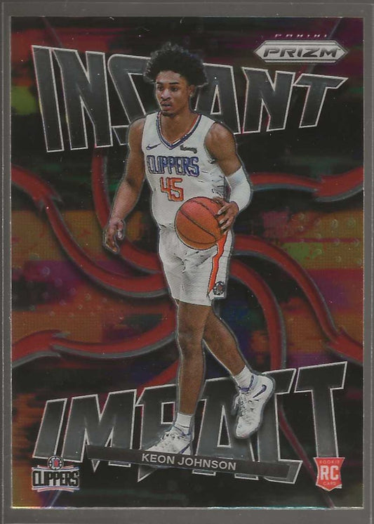 2021-22 Panini Prizm #5 Keon Johnson Instant Impact