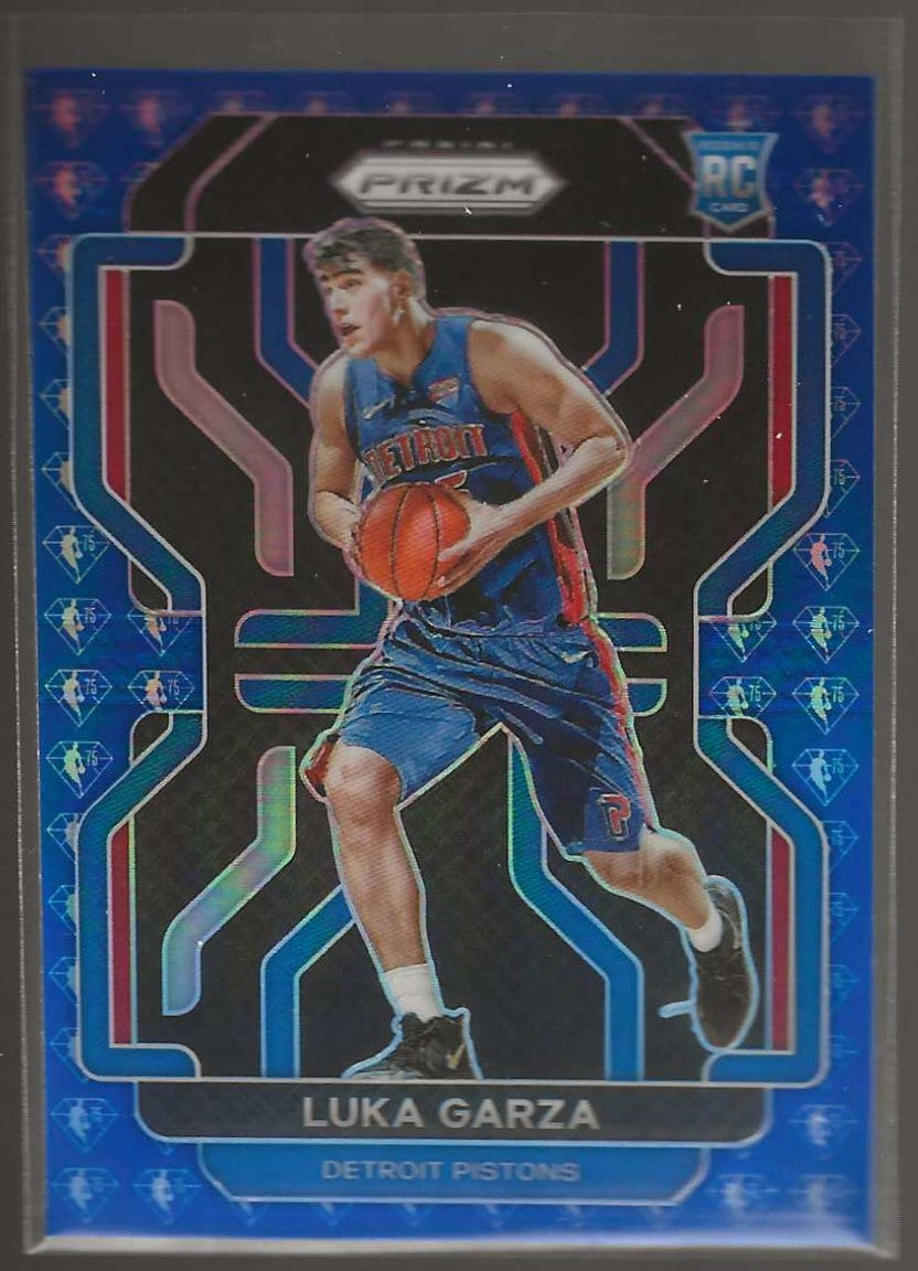 2021-22 Panini Prizm #303 Luka Garza NBA 75th Anniversary