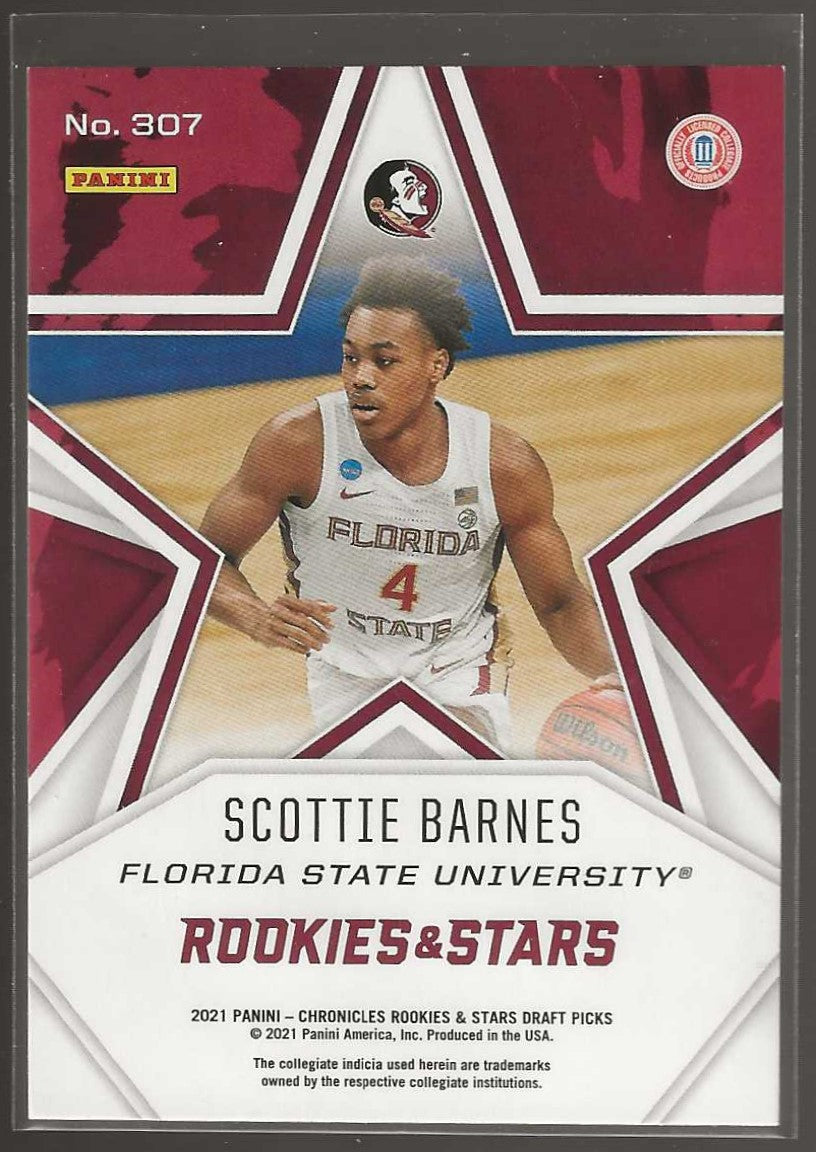 2021 Panini Chronicles Draft Picks #307 Scottie Barnes