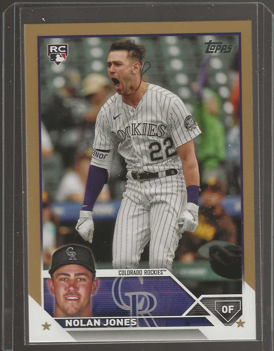 2023 Topps Update #US85 Nolan Jones Gold #/2023