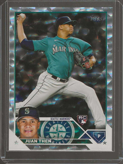 2023 Topps Update #US112 Juan Then Silver Pattern Foilboard - ChronicCards