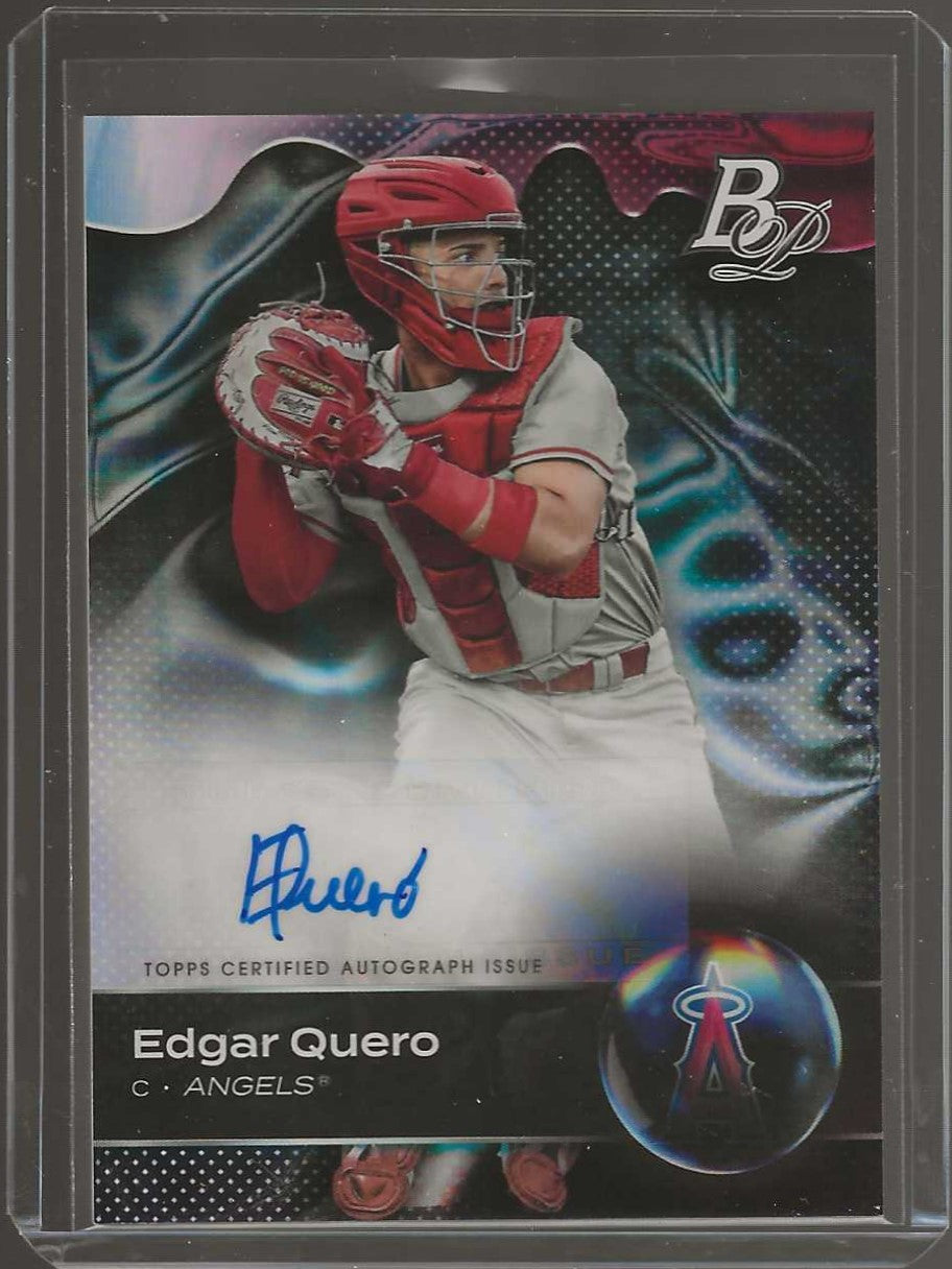 2023 Bowman Platinum #TOP-19 Edgar Quero Top Prospects Autographs