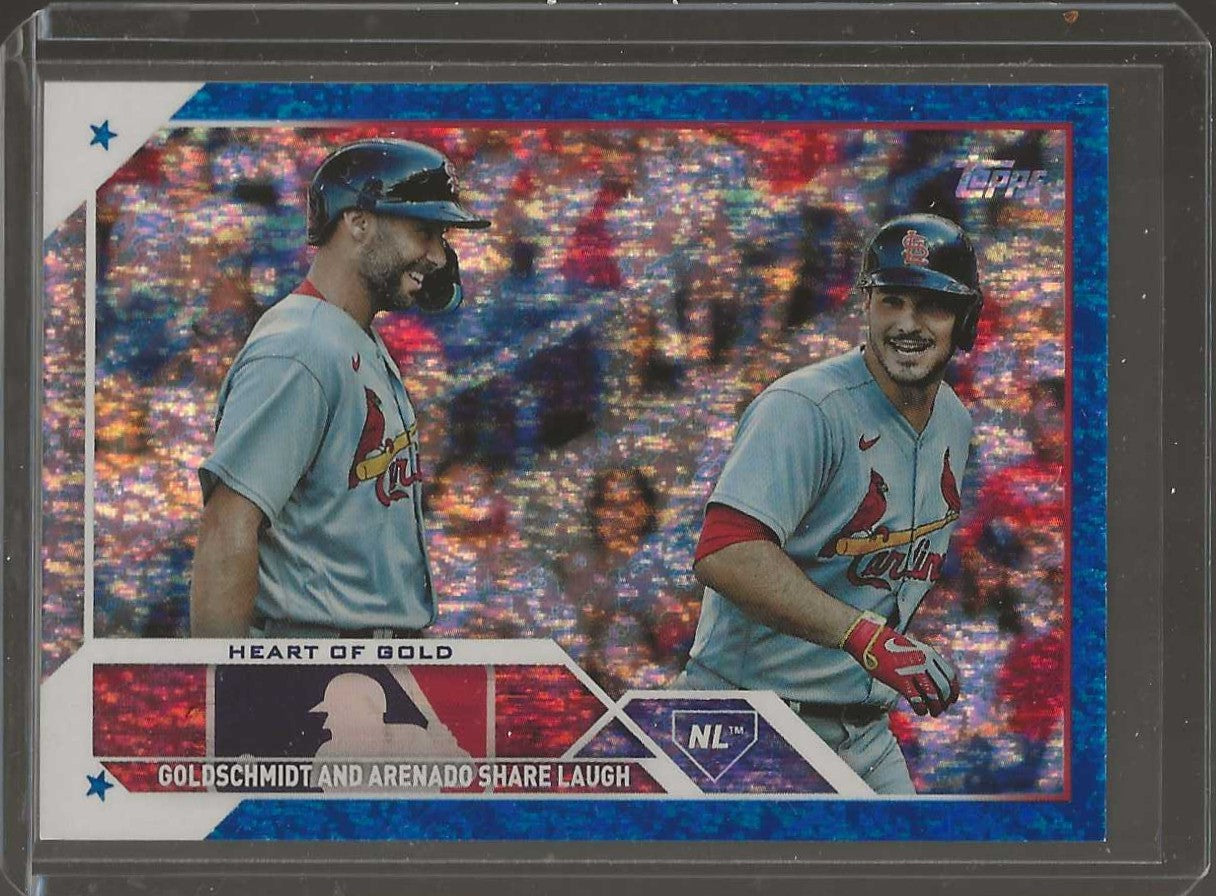 2023 Topps Update #US147 Nolan Arenado / Paul Goldschmidt Blue Foil #/999