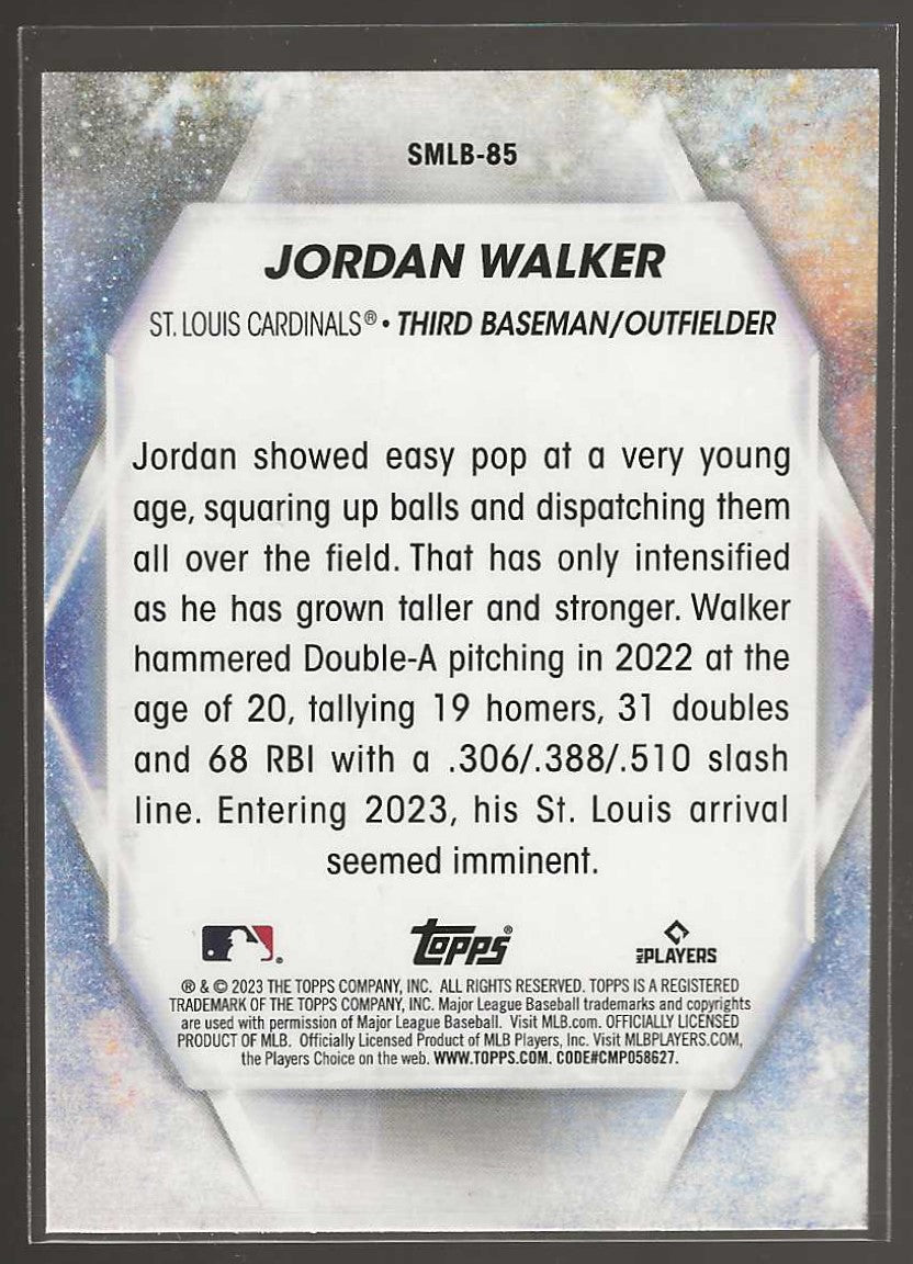 2023 Topps Update #SMLB-85 Jordan Walker Stars of MLB