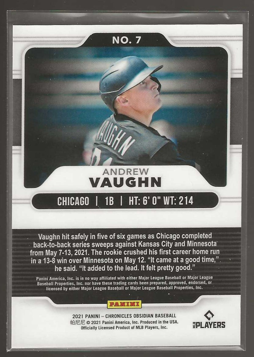 2021 Panini Chronicles #7 Andrew Vaughn Obsidian