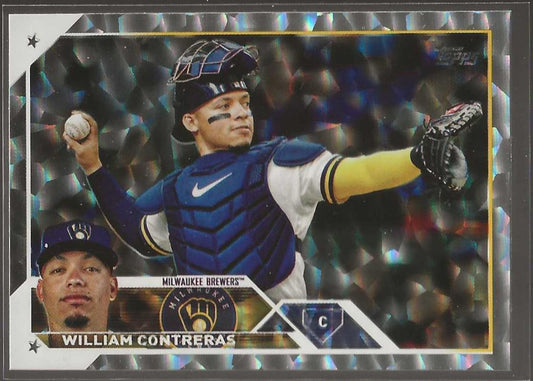 2023 Topps Update #US197 William Contreras Silver Pattern Foilboard