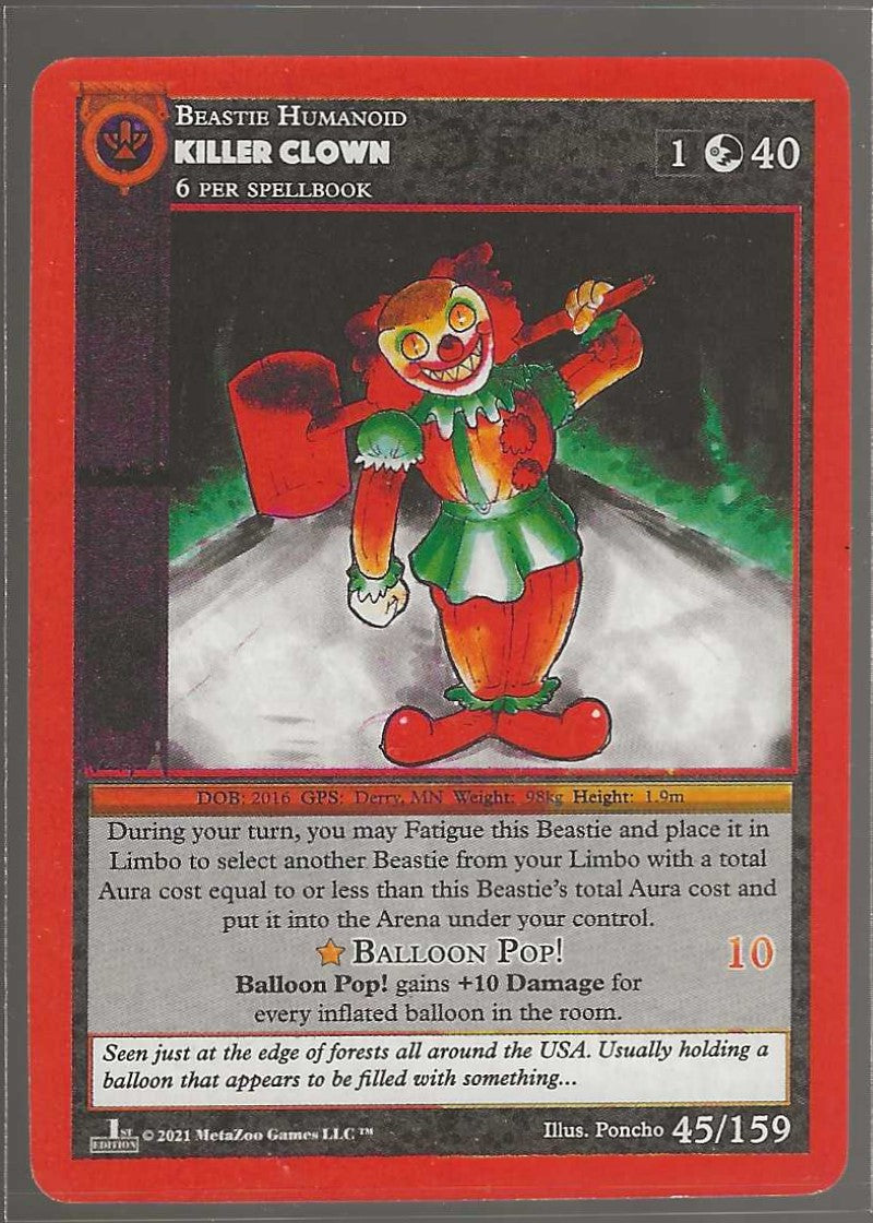 MetaZoo 1st Edition #45/159 Killer Clown