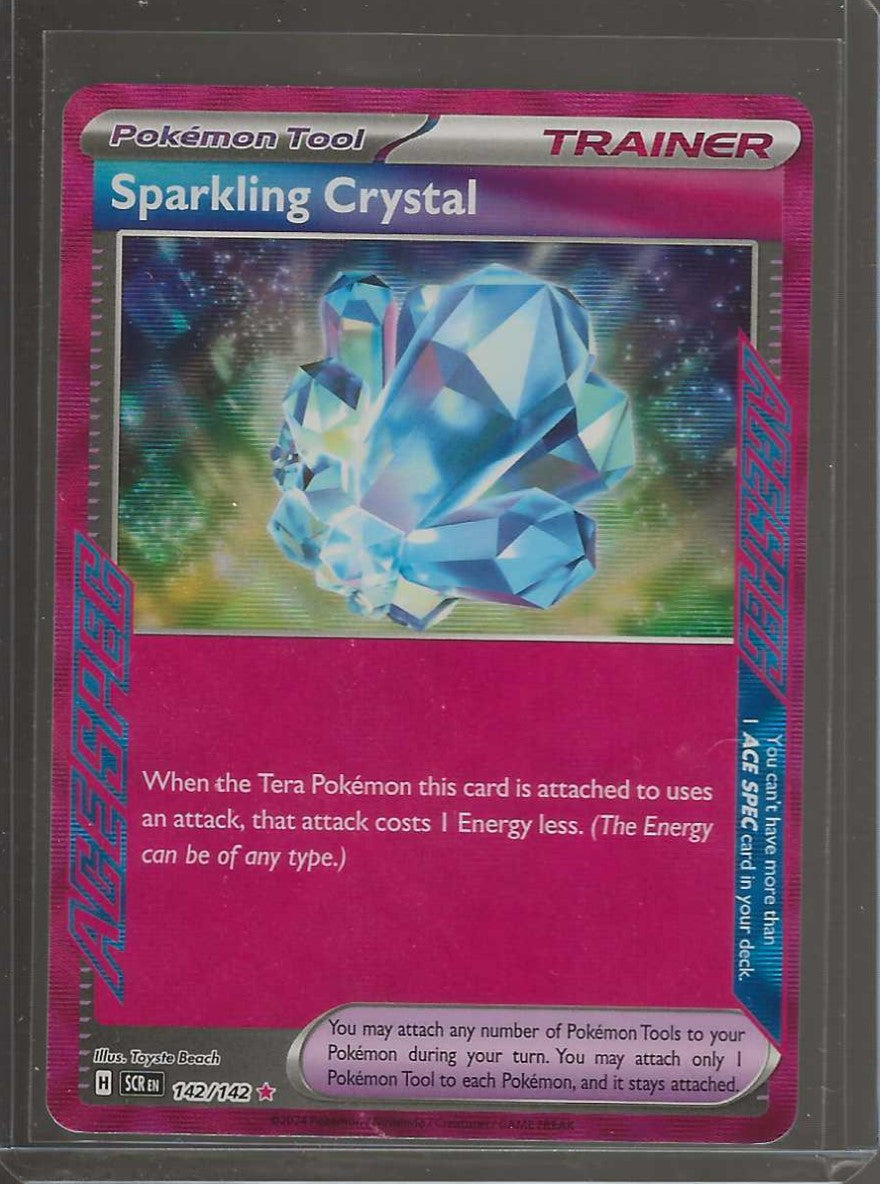 Sparkling Crystal 142/142 ACE SPEC Pokemon TCG S&V Stellar Crown