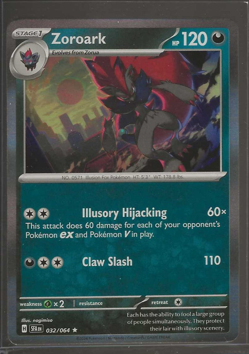 Pokemon TCG - Zoroark - Shrouded Fable 32/64 - Holo Rare - NM / Mint