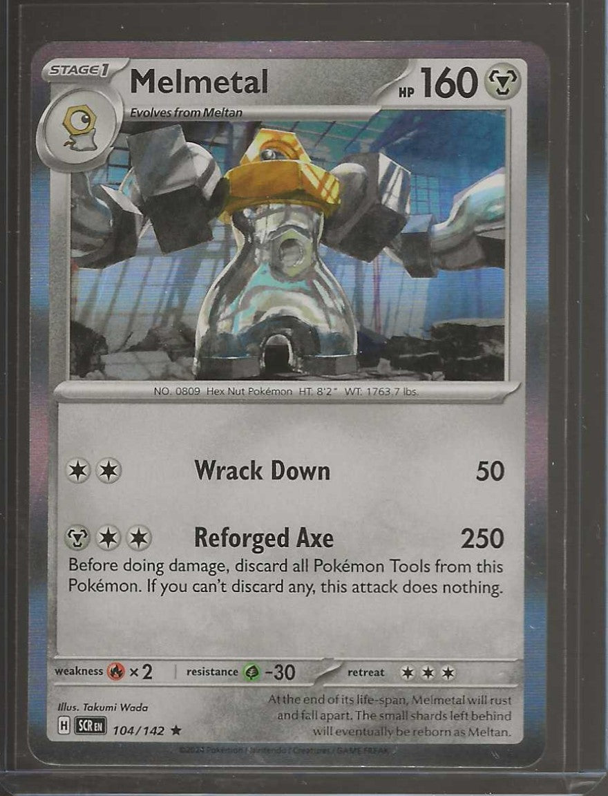 Melmetal - 104/142 - Holo Rare - SV07: Stellar Crown - Pokemon TCG