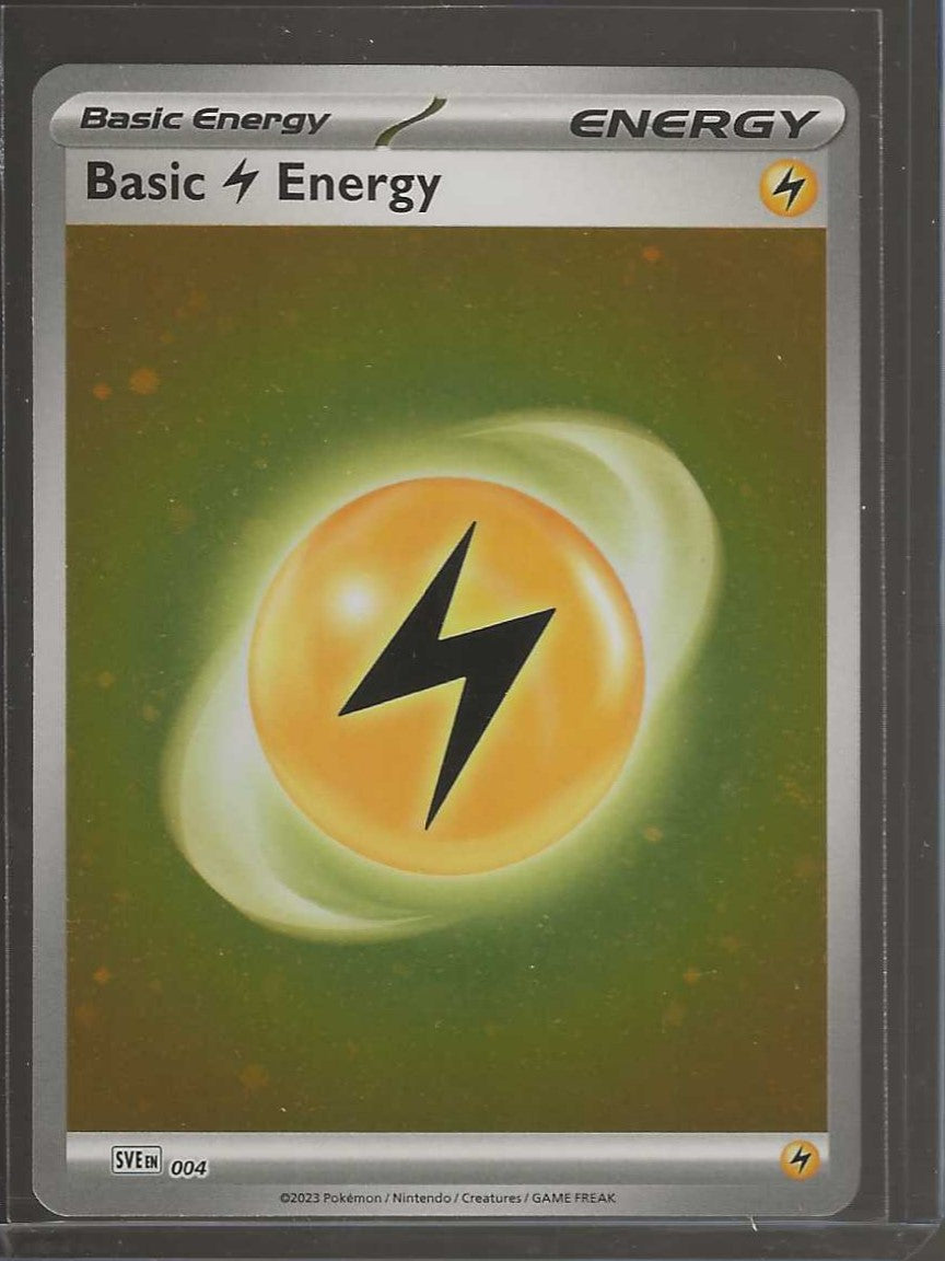 SV01: Scarlet & Violet Base Set #004 Basic Lightning Energy (Cosmos Holo)