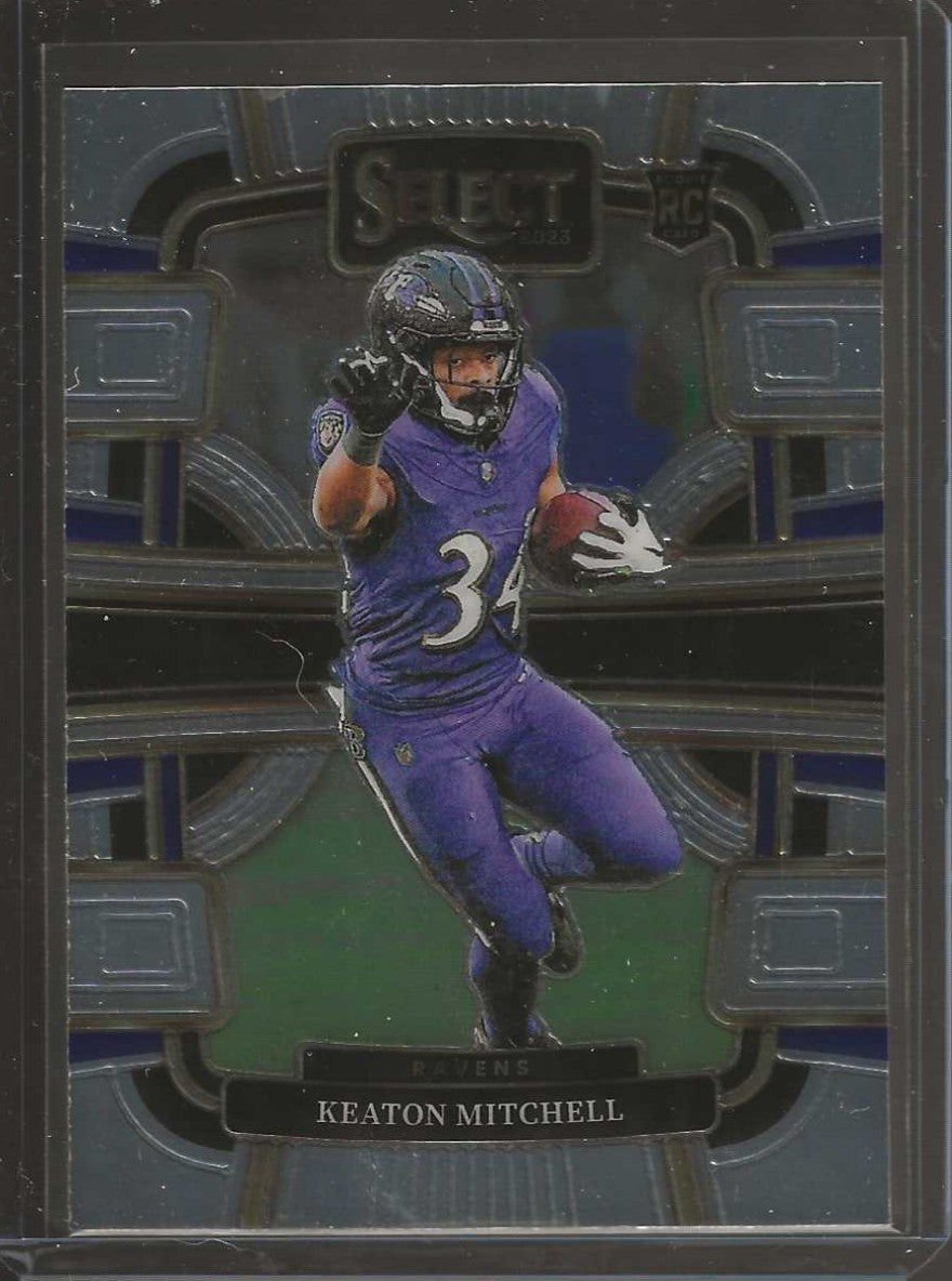 2023 Panini Select Football #10 Keaton Mitchell Concourse - Ravens