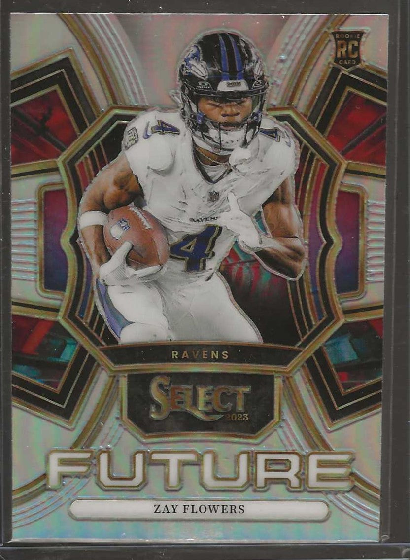 2023 Panini Select #FUT-ZFL Zay Flowers Select Future Prizm Future