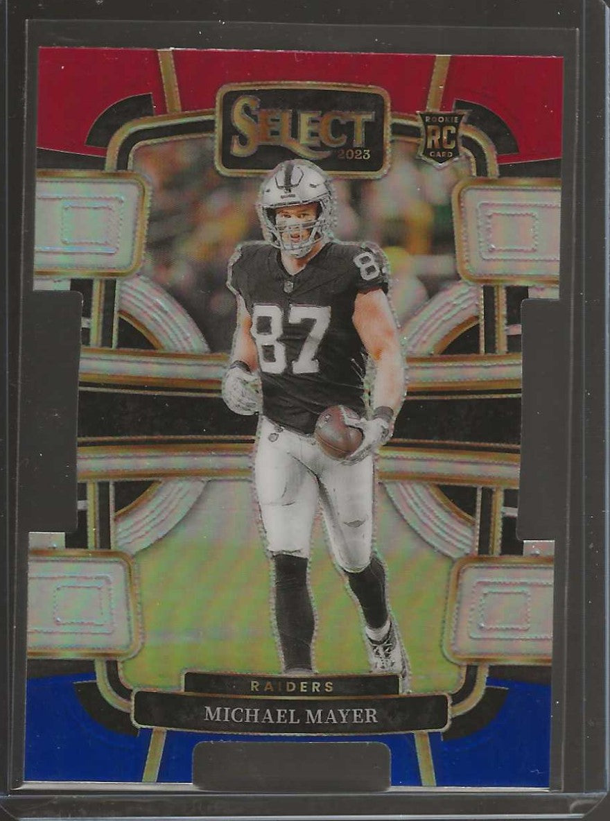 2023 Panini Select Football #57 Michael Mayer Red, White & Blue Prizm - Raiders