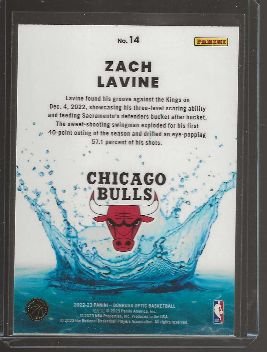 2022-23 Donruss Optic #14 Zach LaVine Splash!