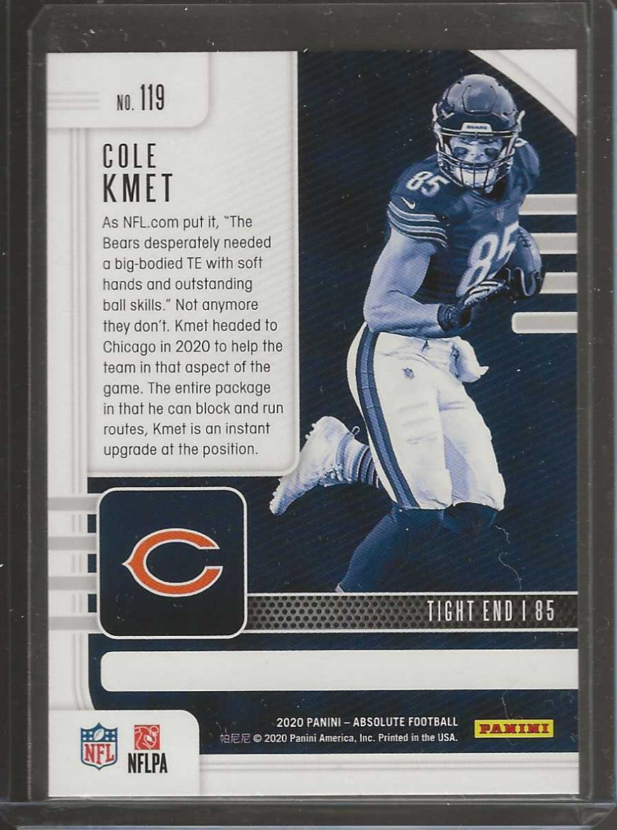 2020 Panini Absolute #119 Cole Kmet Retail