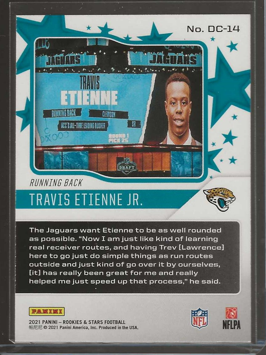 2021 Panini Rookies & Stars #DC-14 Travis Etienne Jr. Draft Class