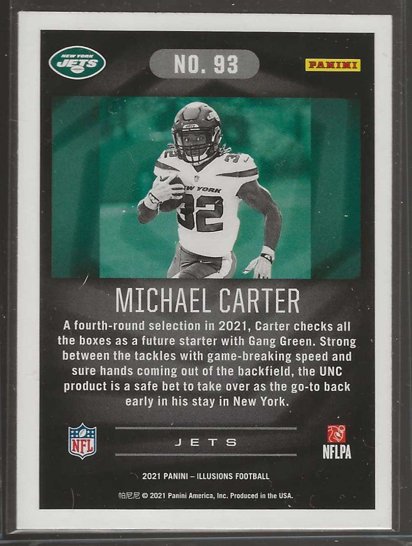 2021 Panini Illusions #93 Michael Carter