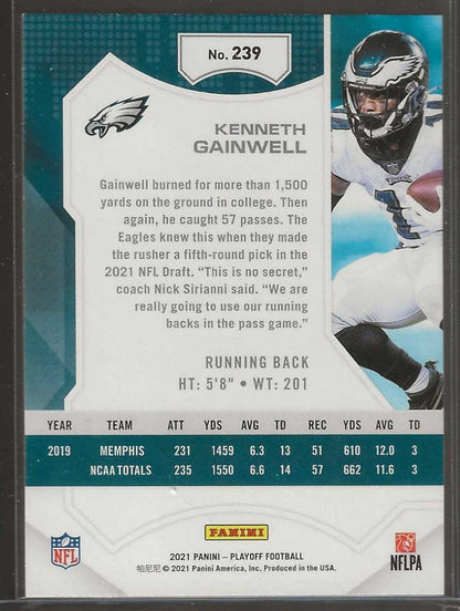 2021 Panini Playoff #239 Kenneth Gainwell Kickoff - ChronicCards