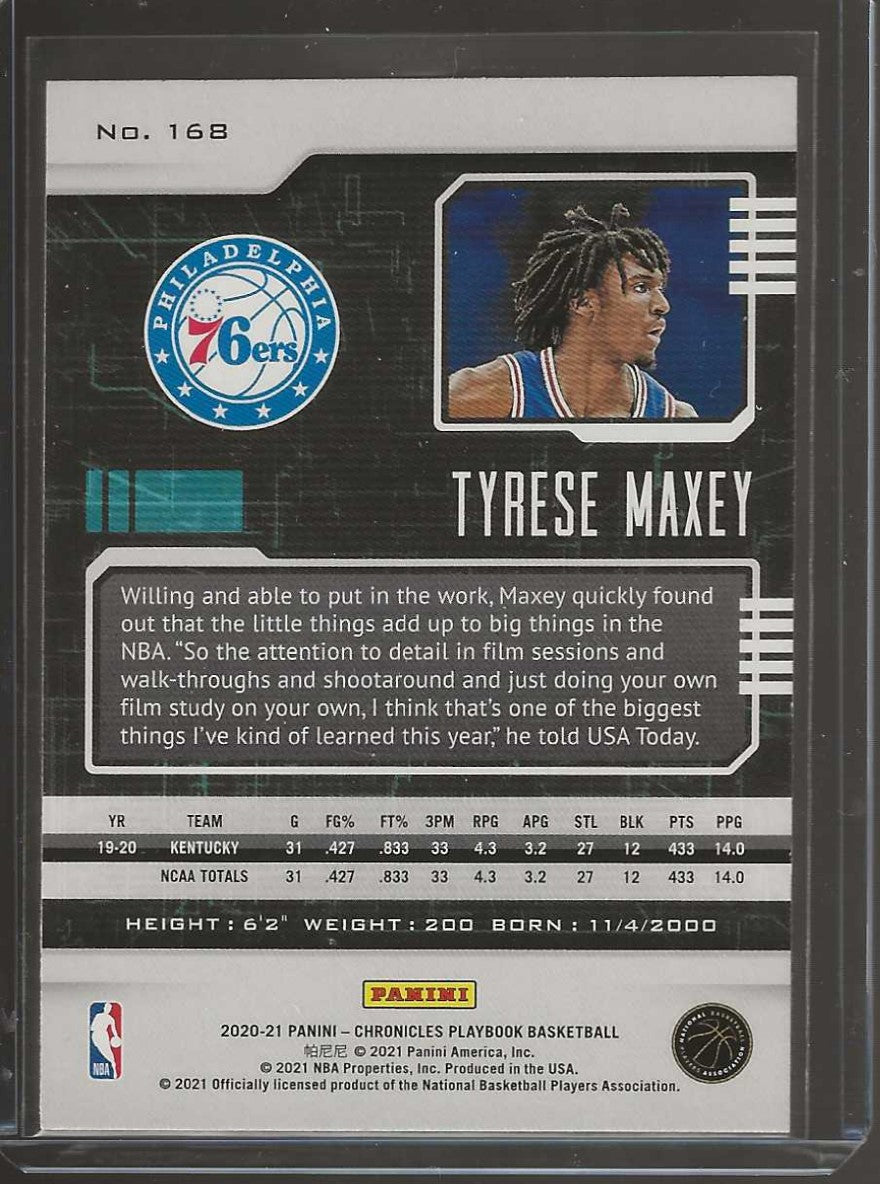 2020-21 Panini Chronicles #168 Tyrese Maxey