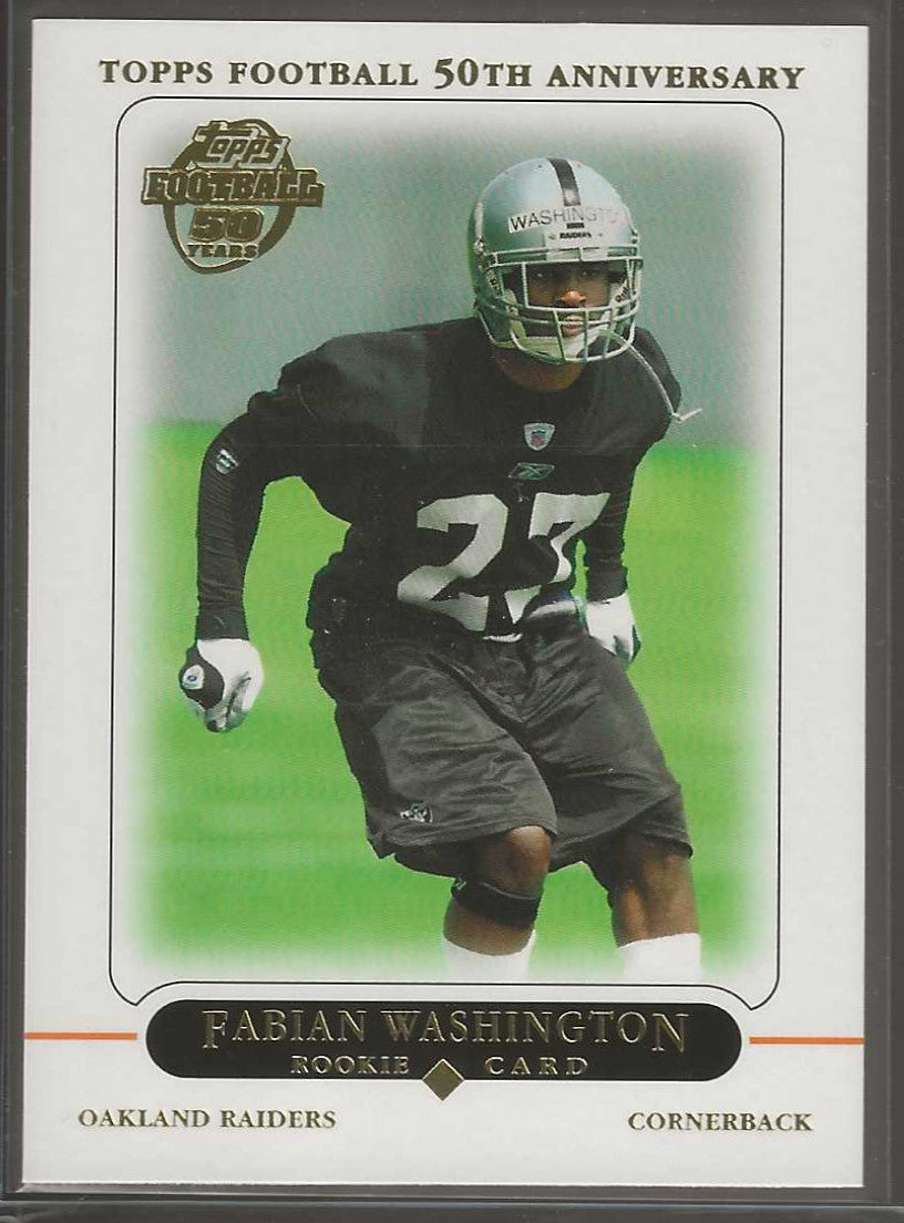 2005 Topps #377 Fabian Washington