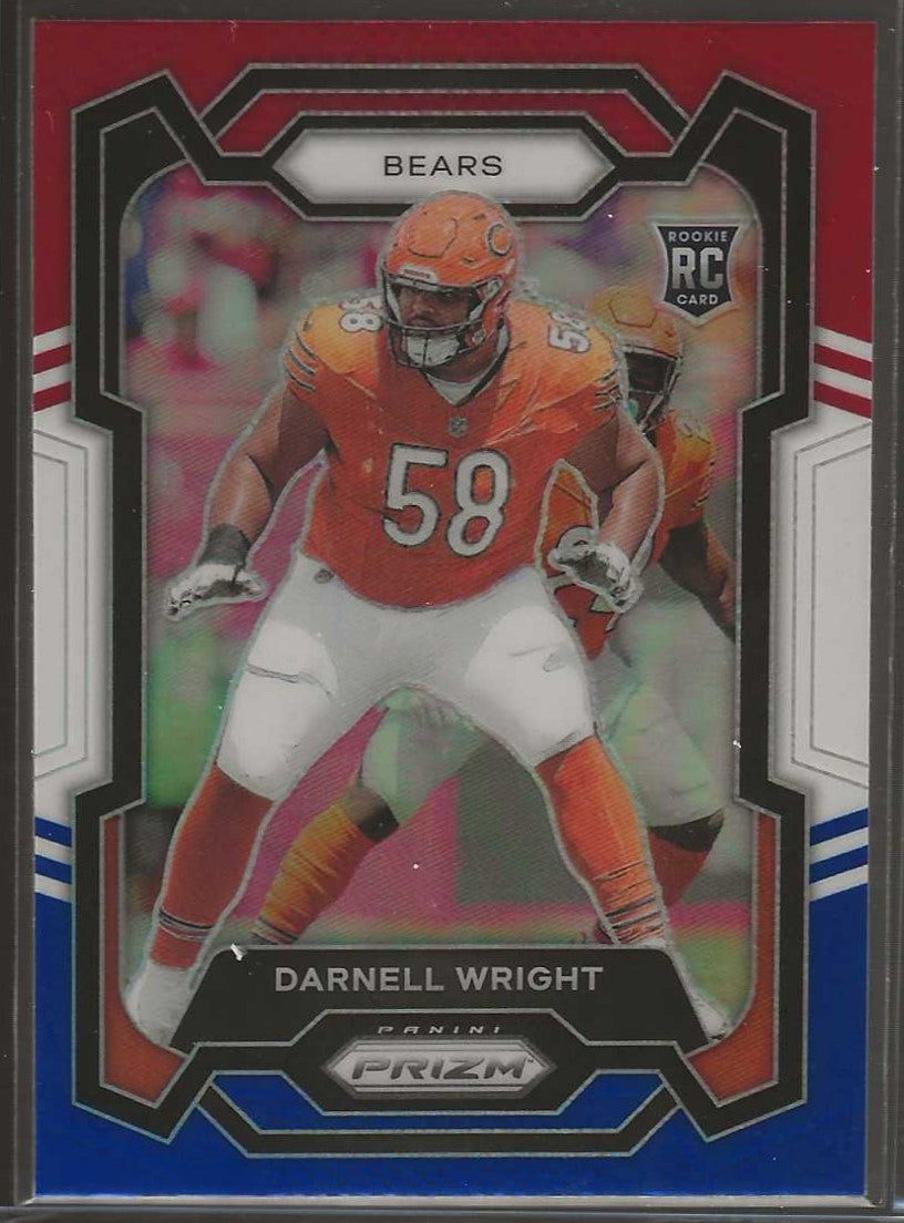 2023 Panini Prizm #313 Darnell Wright Red White and Blue