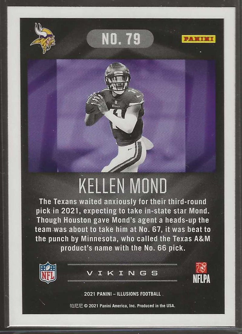 2021 Panini Illusions #79 Kellen Mond