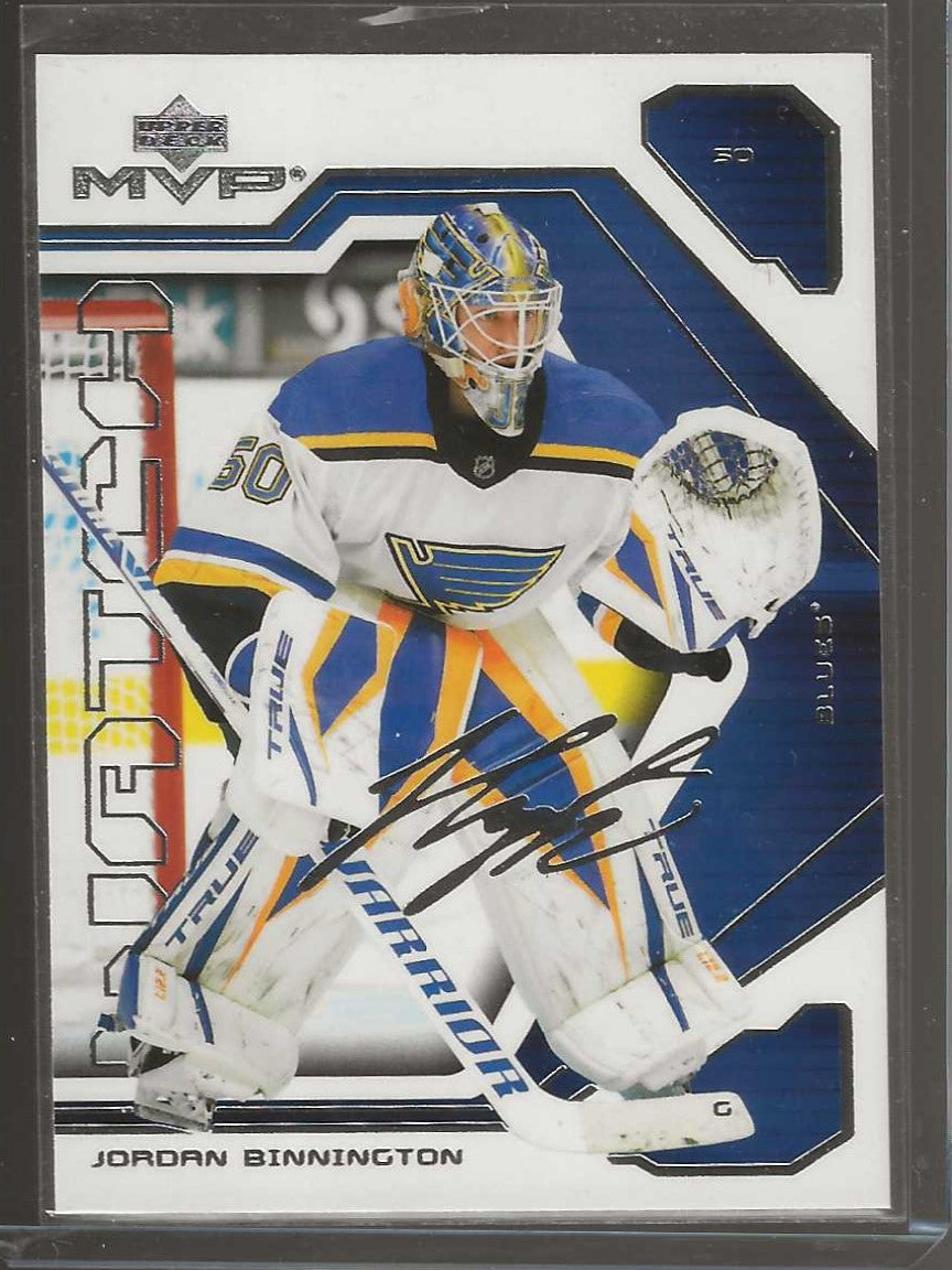 2021-22 Upper Deck MVP #50 Jordan Binnington 20th Anniversary