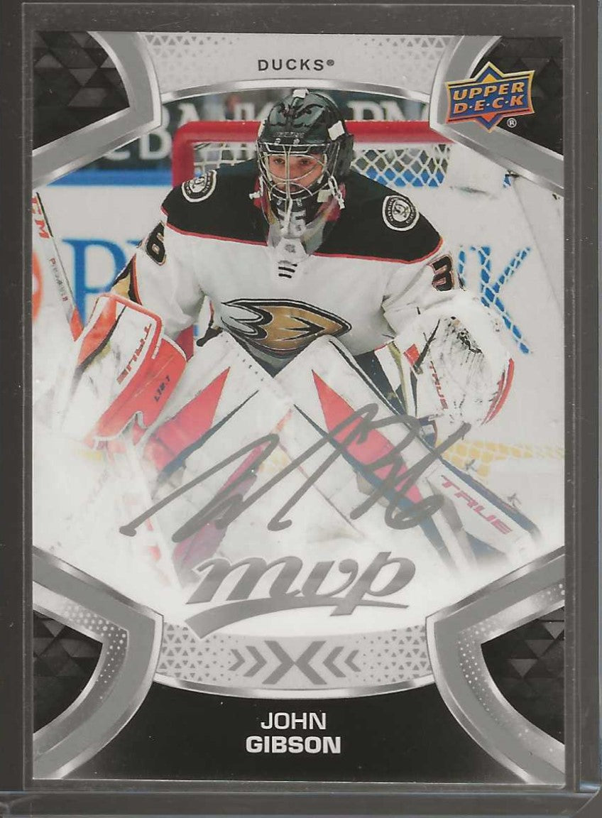 2021-22 Upper Deck MVP #206 John Gibson Silver Script