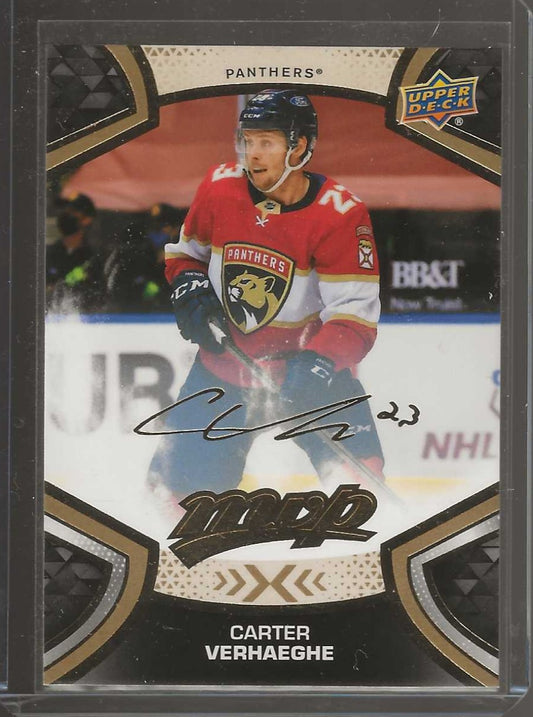 2021-22 Upper Deck MVP #135 Carter Verhaeghe Gold Script