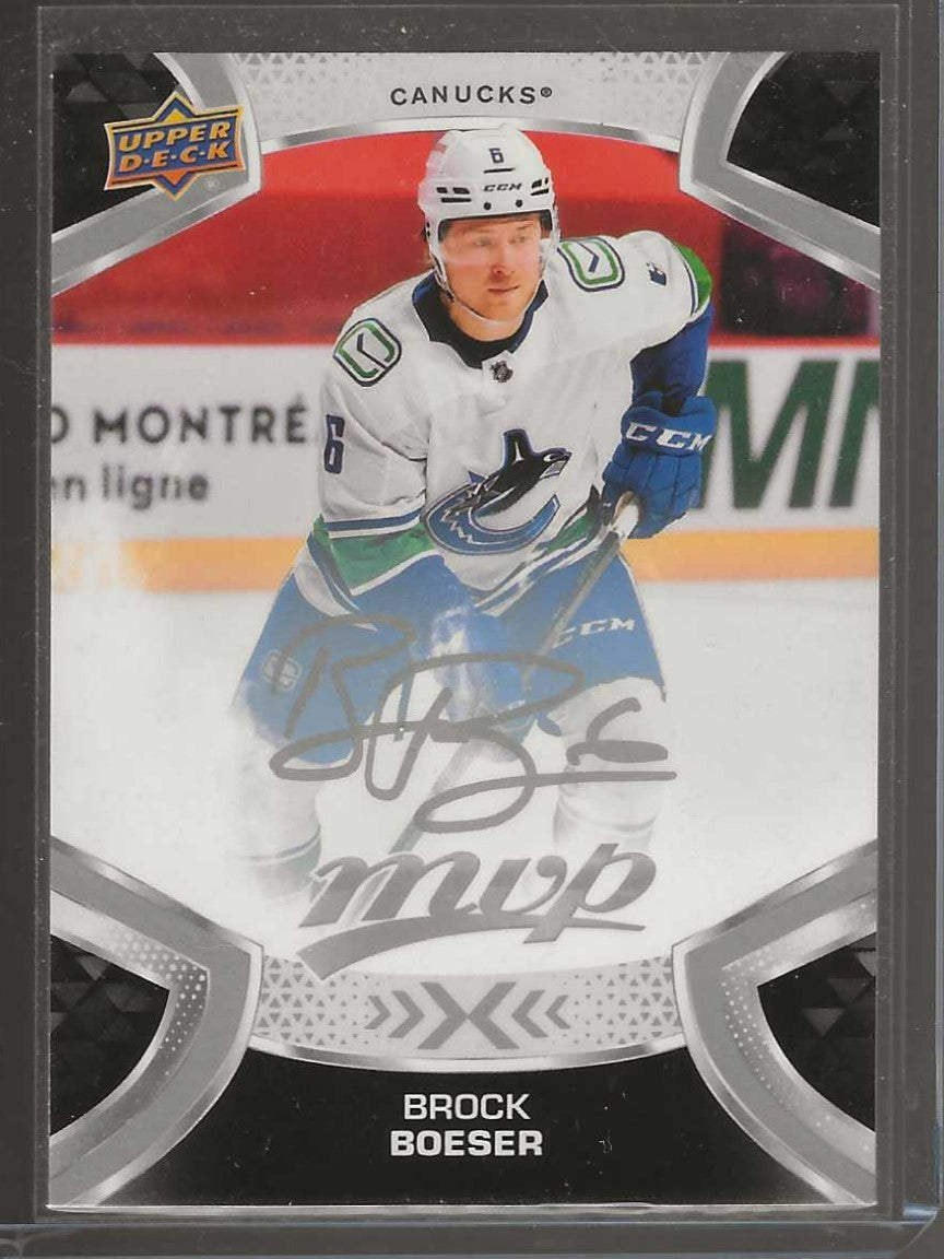 2021-22 Upper Deck MVP #6 Brock Boeser Silver Script