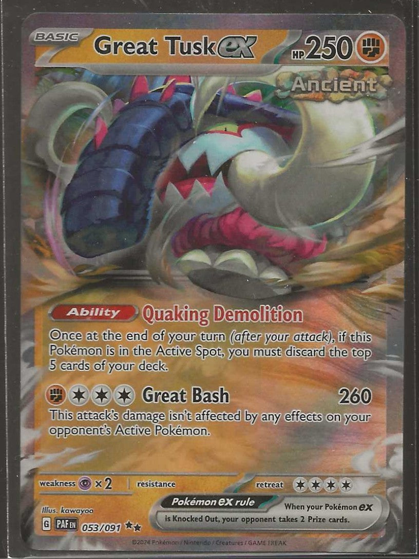 SV: Paldean Fates #053/091 Great Tusk ex