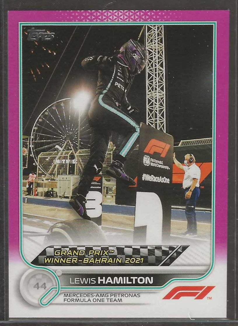 2022 Topps Formula 1 #151 Lewis Hamilton Fuchsia #/150