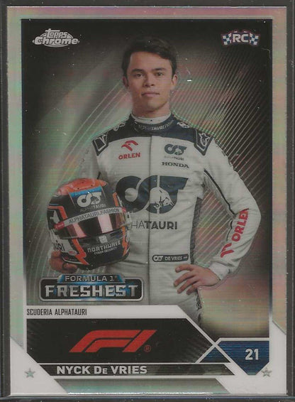 2023 Topps Chrome Formula 1 #193 Nyck De Vries Refractor - ChronicCards