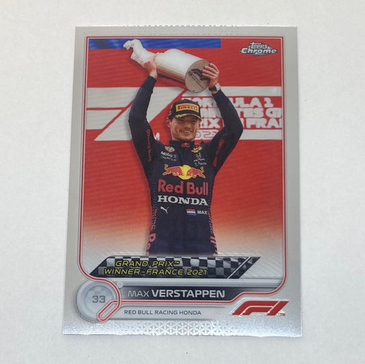 2022 Topps Chrome Max Verstappen #157 F1 Card