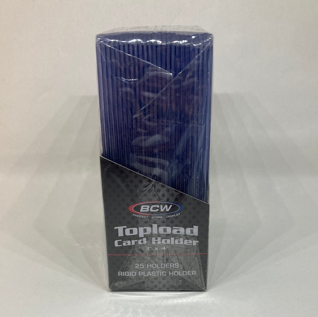 BCW Topload Card Holder - 25 Holders - 3” x 4”
