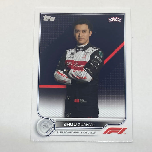 2022 Topps Zhou Guanyu #65 F1 Rookie Card