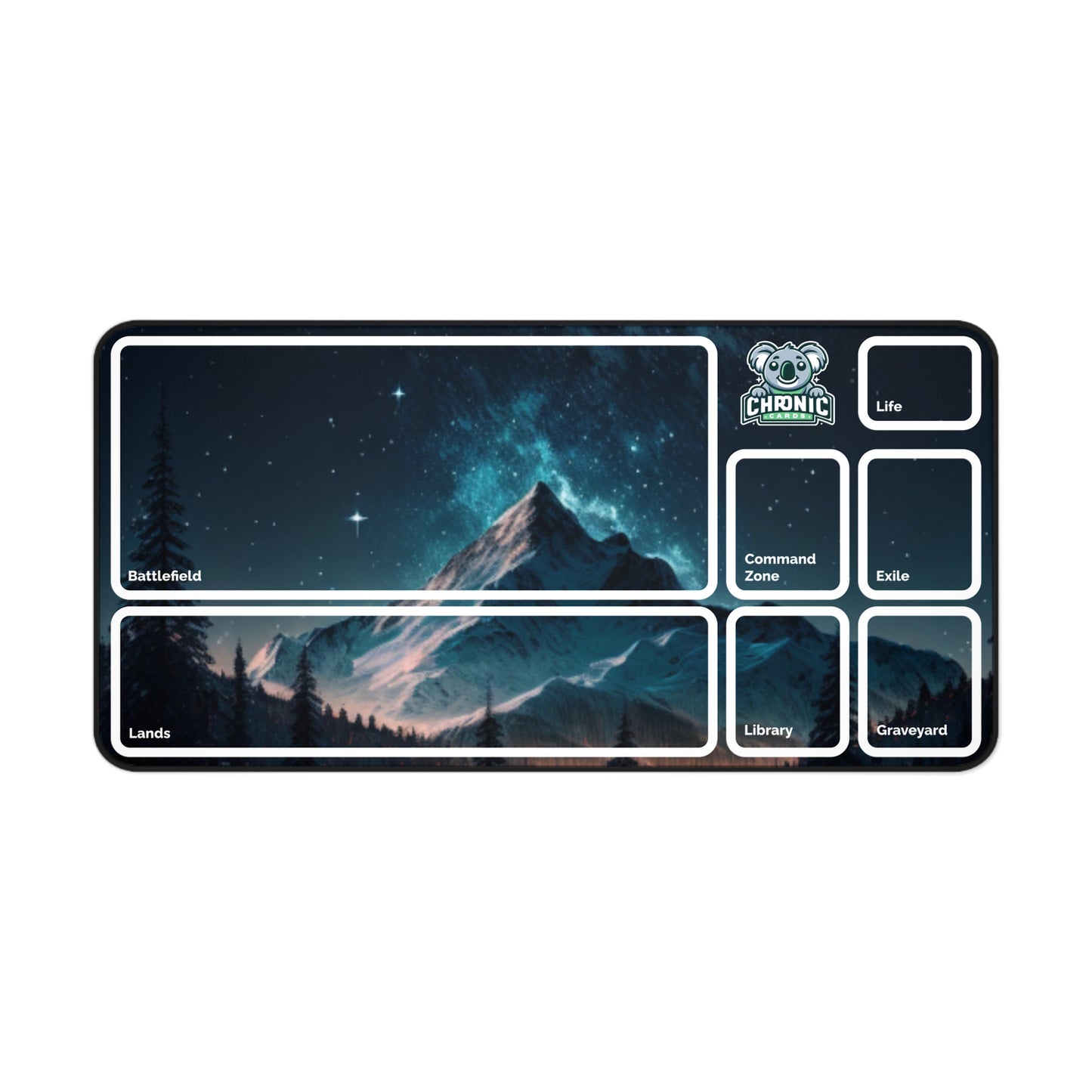Mountain Playmat with MTG Zones